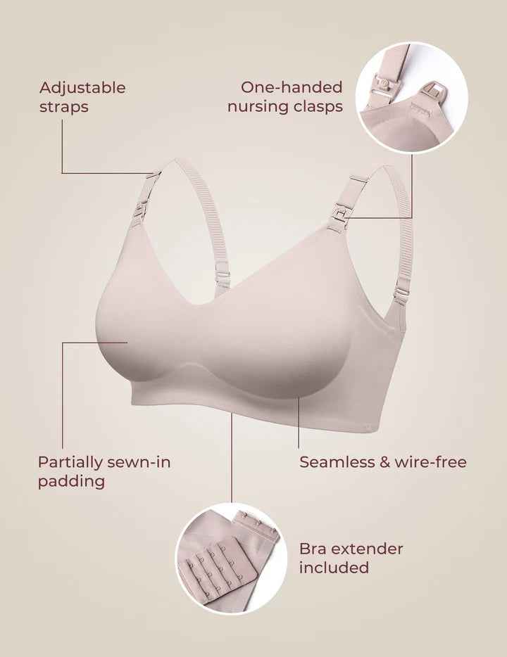 Plus Size Seamless Nursing Bra