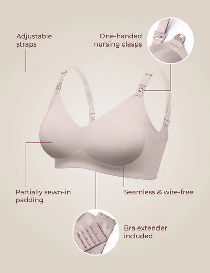Plus Size Seamless Nursing Bra